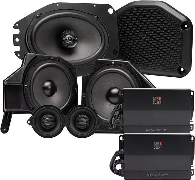 Alt view image 4 of 4 - Stinger HEIGH10 Multimedia Receiver with SRK-JW18EH Installation Kit and MB Quart Stage 6 Speaker/Amp Upgrade Compatible With Wrangler JL 18+/Gladiator JT 20+