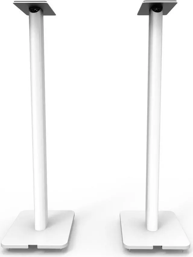 Alt view image 11 of 12 - Kanto SP32PL 32" Bookshelf Speaker Stands - Pair (White)