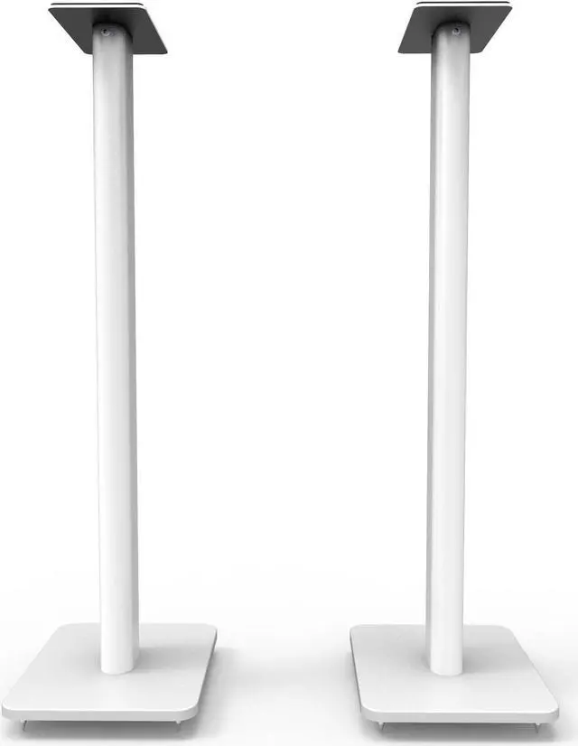 Alt view image 10 of 12 - Kanto SP32PL 32" Bookshelf Speaker Stands - Pair (White)