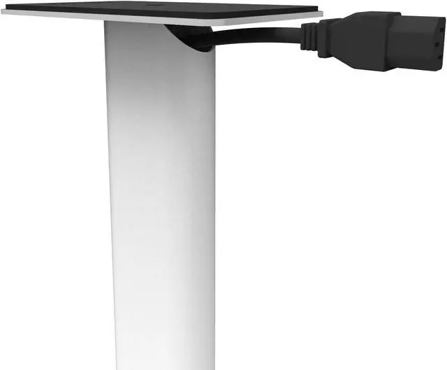 Alt view image 12 of 12 - Kanto SP32PL 32" Bookshelf Speaker Stands - Pair (White)