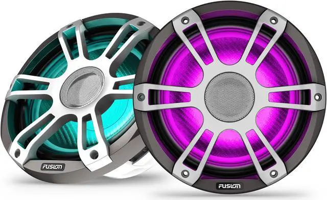 Alt view image 2 of 5 - Fusion SG-FL883SPG Signature Series 3i 8.8" 330-watt CRGBW Coaxial Sports Marine Speakers (Pair) - Gray