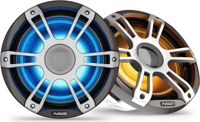 Alt view image 3 of 5 - Fusion SG-FL883SPG Signature Series 3i 8.8" 330-watt CRGBW Coaxial Sports Marine Speakers (Pair) - Gray