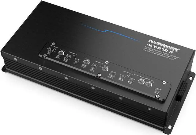 Alt view image 9 of 12 - AudioControl ACX-650.5
5-channel powersports/marine amplifier  50 watts RMS x 4 at 4 ohms + 350 watts RMS x 1 at 2 ohms