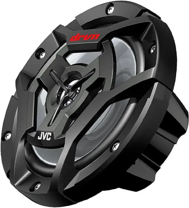 Alt view image 2 of 4 - JVC KS-DR2004D 4-Channel Compact Digital Amplifier 50W RMS x 4 @ 4 ohms with 2 Pairs CS-DR6200M 6.5" Marine Speakers w/ Black Grills for Car, Marine, UTV and Motorcycle
