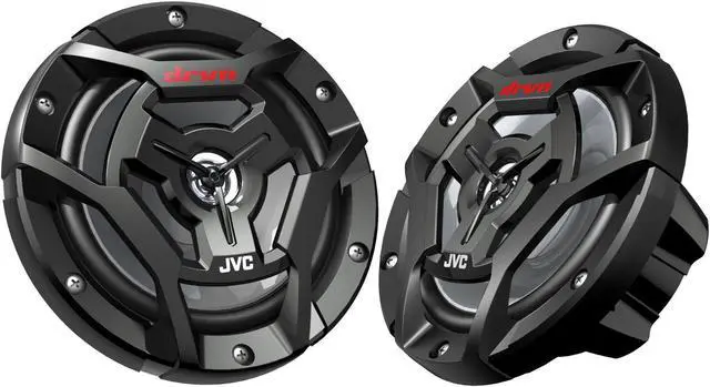 Alt view image 3 of 4 - JVC KS-DR2104DBT Bluetooth 4-Channel Compact Digital Amplifier 50W RMS x 4 @ 4 ohms with 2 Pairs CS-DR6200M 6.5" Marine Speakers w/ Black Grills for Car, Marine, UTV and Motorcycle