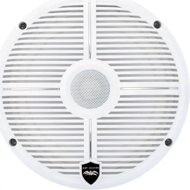 Alt view image 2 of 4 - Wet Sounds - Two Pairs Of RECON 6-XWW White 6.5" Speakers And A Kicker KXMA400.4 Marine Amplifier