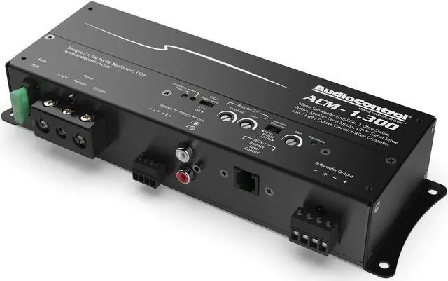 Alt view image 12 of 20 - Audio Control ACM-1.300 Monoblock Micro Amplifier with Accubass