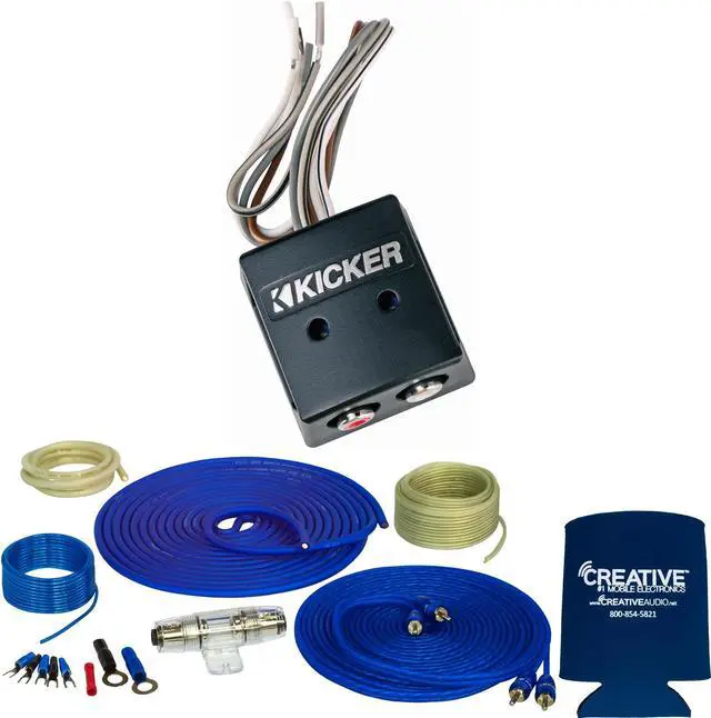 Main image of Stinger SS600XS 8GA Copper 600W Complete Amplifier Wiring Kit with Kicker 46KISLOC 2-Channel Line Output Converter