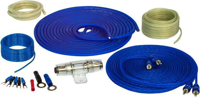 Alt view image 2 of 3 - Stinger 8GA 600W Amp Wiring Kit with 17ft RCA Bundle