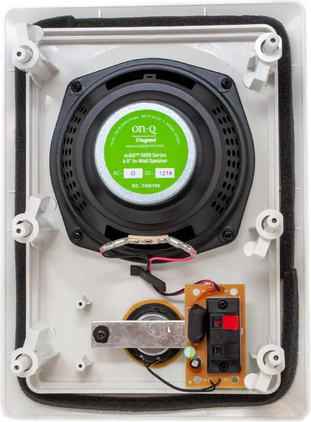 Alt view image 4 of 4 - Legrand HT5651 5000 Series 6.5" In-Wall Speakers 1 Pair 2 Speakers total with In Wall Mounting Brackets