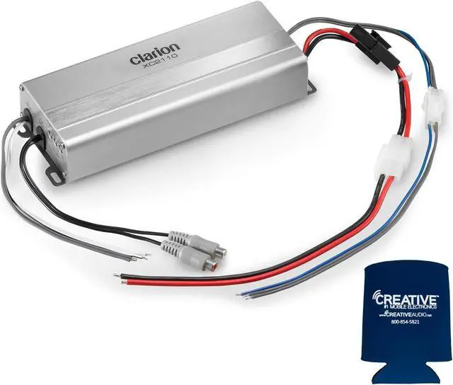 Alt view image 2 of 4 - Clarion Marine Subwoofer Amplifier Bundle - Two 10" CM2513WL LED Sub Woofers and XC2110 Amplifier