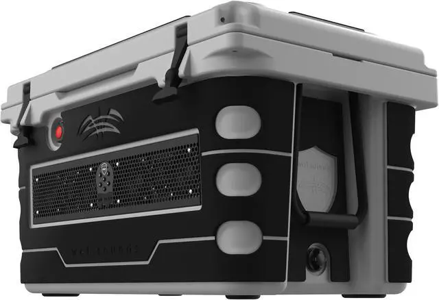 Alt view image 4 of 4 - Wet Sounds Stealth SHIVR-55-GRY Gray High Output Audio Cooler Speaker System + Full Gator Step Kit - Black over Gray