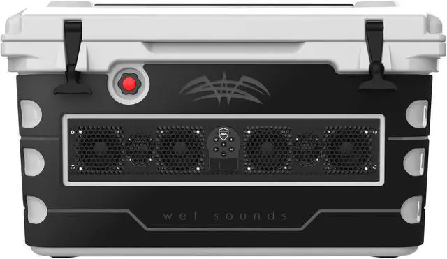 Alt view image 3 of 4 - Wet Sounds Stealth SHIVR-55-GRY Gray High Output Audio Cooler Speaker System + Full Gator Step Kit - Black over Gray