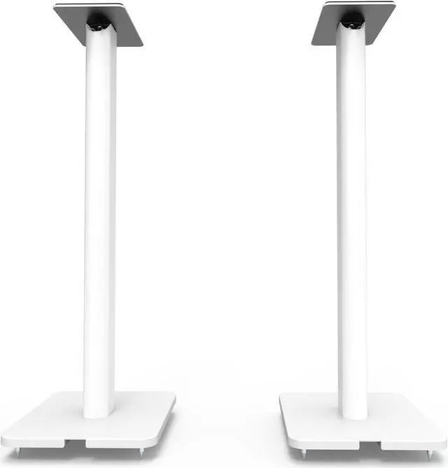 Alt view image 20 of 20 - Kanto SP26PL 26" Bookshelf Speaker Stands - Pair (White)