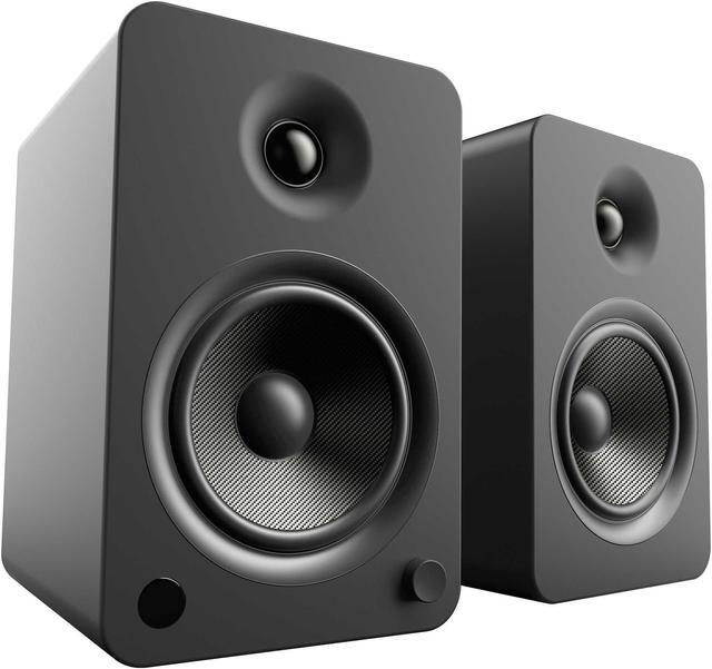 Alt view image 2 of 4 - Kanto YU6MB YU6 Matte Black 200W Peak Powered Speakers (Pair) with Kanto SUB8MB 8" 250W Powered Subwoofer - Matte Black