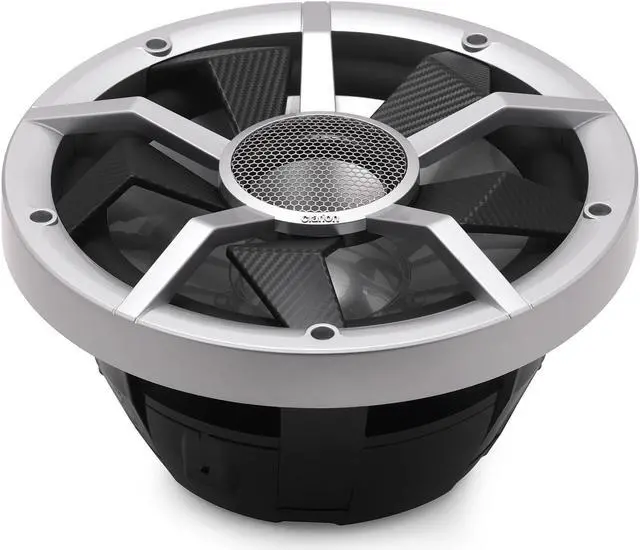 Alt view image 3 of 4 - Clarion Marine Bass Bundle - CM3013WL 12" RGB LED subwoofer includes Black & Silver Grilles, Clarion Marine XC2110 Amplifier