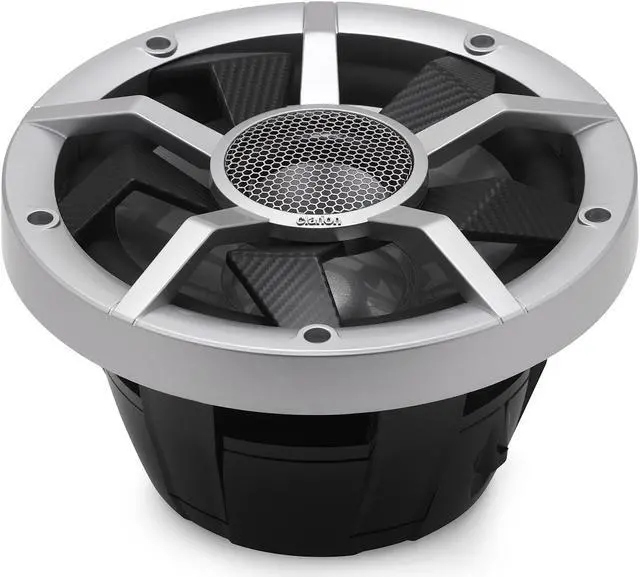 Alt view image 3 of 4 - Clarion Marine Bass Bundle - CM2513WL 10" RGB LED subwoofer includes Black & Silver Grilles, Clarion Marine XC2110 Amplifier