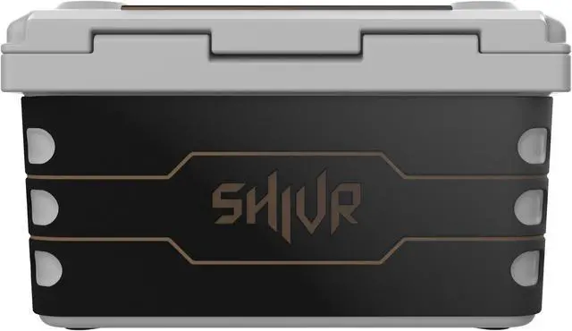 Alt view image 4 of 4 - Wet Sounds Stealth SHIVR-55-GRY Gray High Output Audio Cooler Speaker System + Full Gator Step Kit - Black over Whiskey