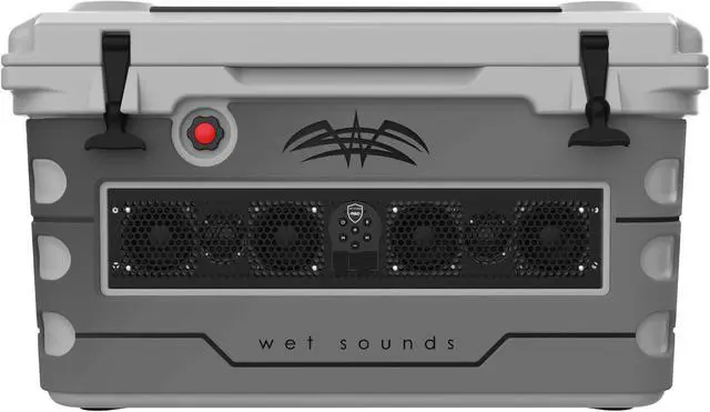 Alt view image 3 of 4 - Wet Sounds Stealth SHIVR-55-GRY Gray High Output Audio Cooler Speaker System + Full Gator Step Kit - Gray Over Black