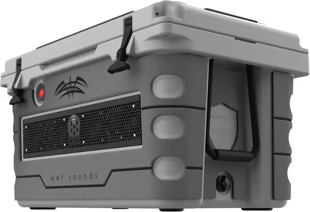 Alt view image 4 of 4 - Wet Sounds Stealth SHIVR-55-GRY Gray High Output Audio Cooler Speaker System + Full Gator Step Kit - Gray Over Black