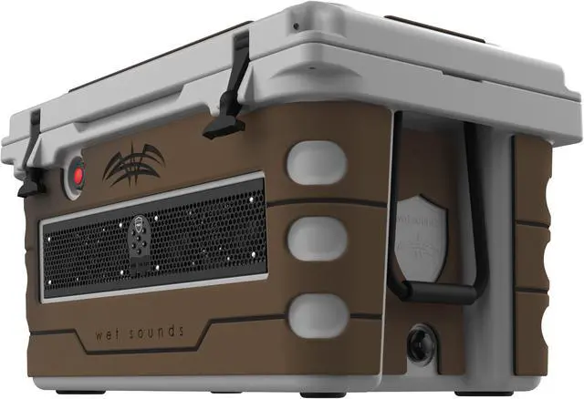 Alt view image 4 of 4 - Wet Sounds Stealth SHIVR-55-GRY Gray High Output Audio Cooler Speaker System + Full Gator Step Kit - Whiskey Over Black