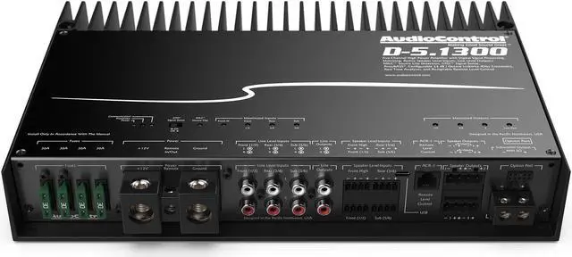 Alt view image 12 of 13 - AudioControl D-5.1300 5-Channel Car Audio Amplifier w/ Built-in DSP AccuBass