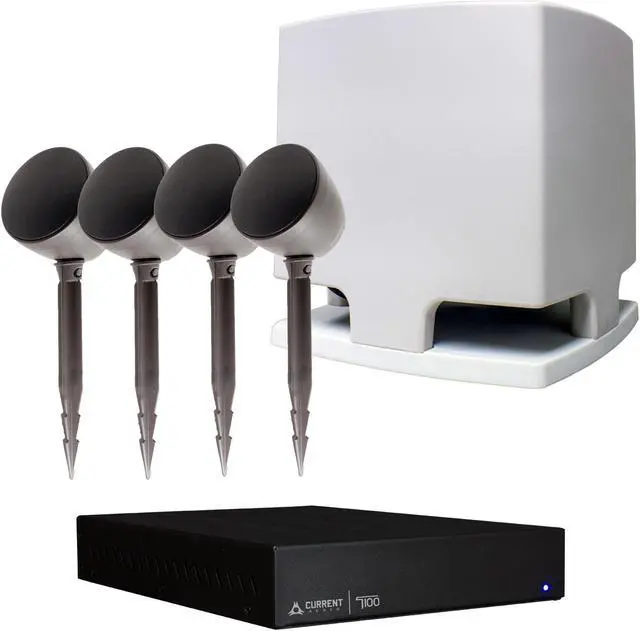 Main image of Current Audio Outdoor Landscape Audio Package - Includes Amplifier, 4 Landscape Speakers, and a Subwoofer