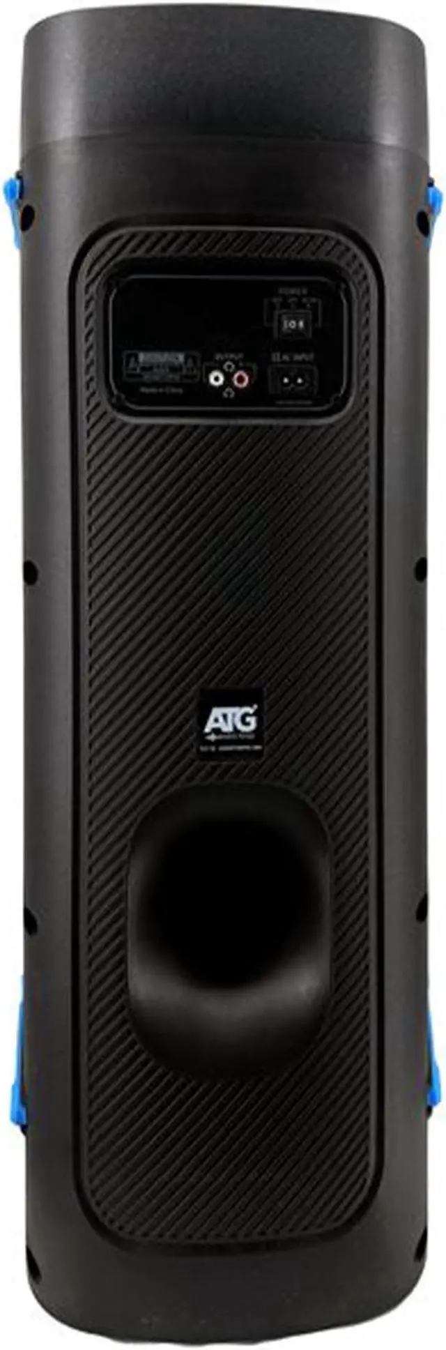 Alt view image 3 of 4 - ATG Audio HiFi Bluetooth Party Speaker  120W Peak, Dual 6.5 Woofers + Horn Tweeter, Multicolor RGB Lighting, Remote & Rechargeable - FYREPRO660