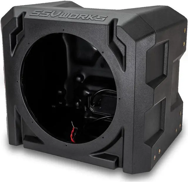 Alt view image 2 of 4 - SSV Works US-10U Universal 10" Subwoofer Enclosure with 48CWRT102 10" Shallow Mount Subwoofers 2-OHM DVC 400 Watt RMS