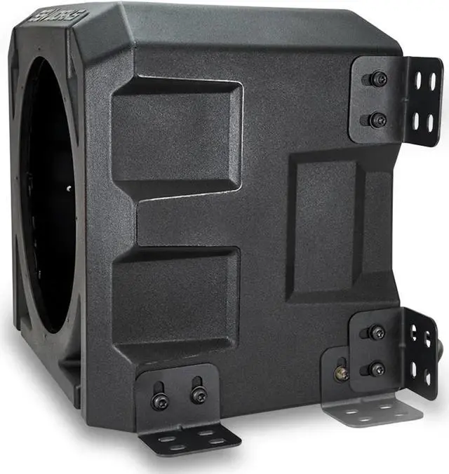 Alt view image 3 of 4 - SSV Works US-10U Universal 10" Subwoofer Enclosure with 48CWRT102 10" Shallow Mount Subwoofers 2-OHM DVC 400 Watt RMS