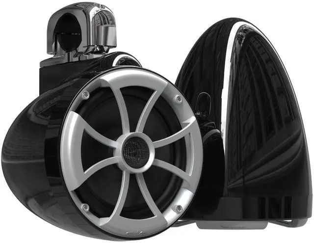 Main image of Wet Sounds 2) ICON 8 Fixed Clamp Tower Speakers - Pair Black