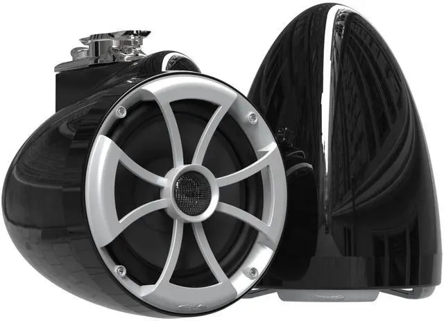 Main image of Wet Sounds ICON8-BX ICON 8" Marine Tower Speakers with X Mount kit - Pair Black