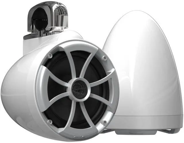 Main image of Wet Sounds 2) ICON 8 Fixed Clamp Tower Speakers - Pair White
