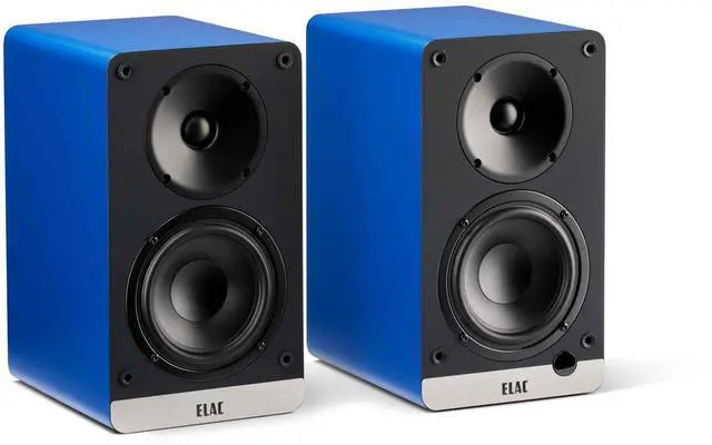 Alt view image 2 of 4 - ELAC LS10-B SPEAKER STANDS And DEBUT ConneX BOOKSHELVES-BLUE