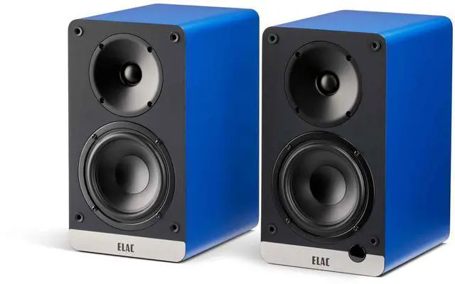 Alt view image 4 of 4 - ELAC LS10-B SPEAKER STANDS And DEBUT ConneX BOOKSHELVES-BLUE