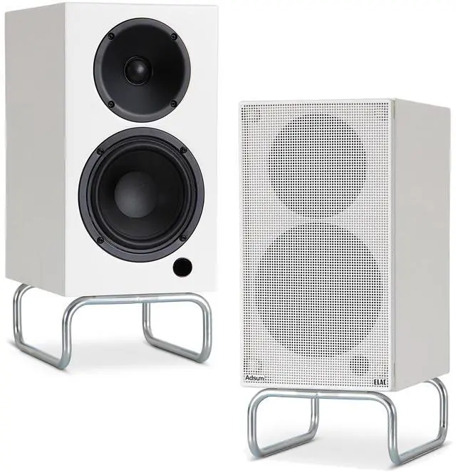 Alt view image 2 of 4 - ELAC LS10-B SPEAKER STANDS And DEBUT ConneX ADSUM BOOKSHELVES-CREAM