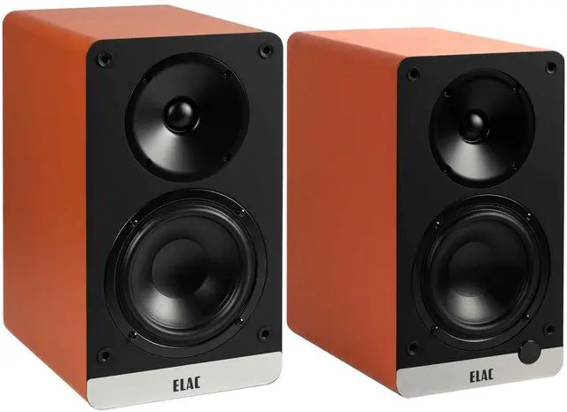 Alt view image 2 of 4 - ELAC LS10-B SPEAKER STANDS And DEBUT ConneX BOOKSHELVES-ORANGE