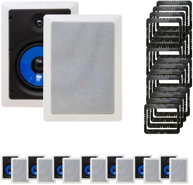 Main image of Legrand HT5651 5000 Series 6.5" In-Wall Speakers Case Pack 8 Pair 16 Speakers total with In Wall Mounting Brackets