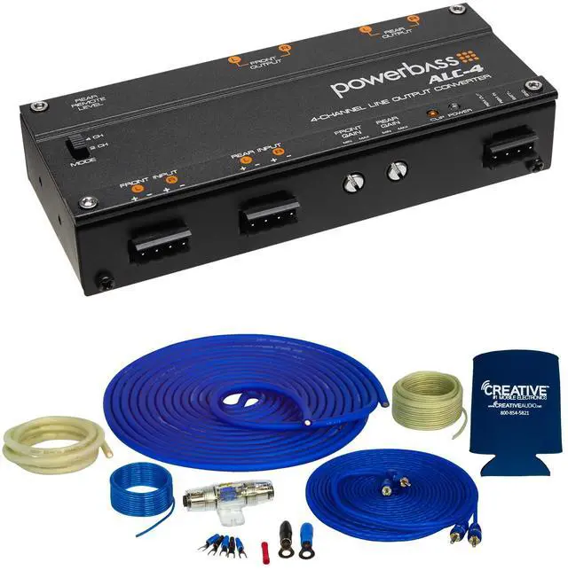 Main image of Stinger SS1200XS 4GA Copper 1200W Amplifier Wiring Kit compatible with ALC4 4-Channel Line Output Converter & Stinger SSRCB17
