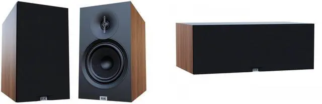 Main image of Elac Debut 3.0 Walnut 6.5 Inch Book Shelves And 6.5In Center Channel