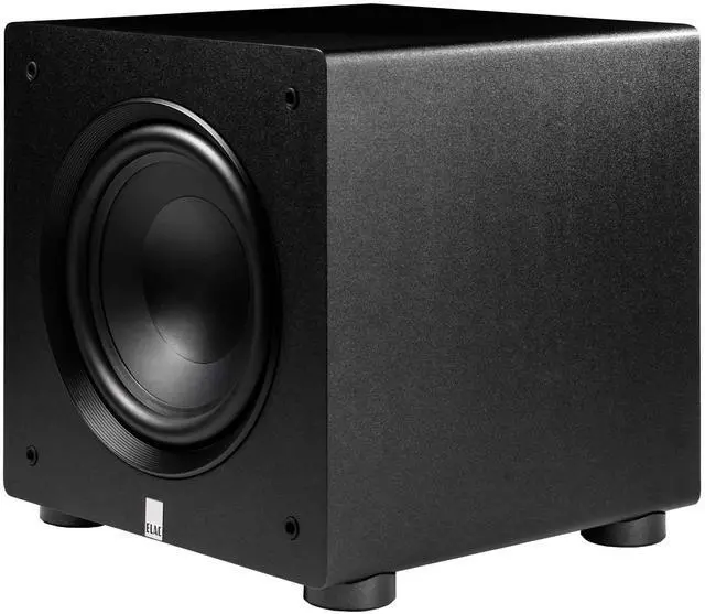 Alt view image 3 of 4 - Elac Debut 3.0 Walnut 6.5 Inch Book Shelves With 6.5In Center Channel And Elac Varro 10In Subwoofer