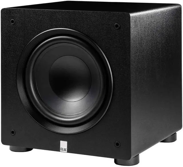 Alt view image 2 of 4 - Elac Debut 3.0 Walnut 6.5 Inch Book Shelves With 6.5In Center Channel And Elac Varro 10In Subwoofer