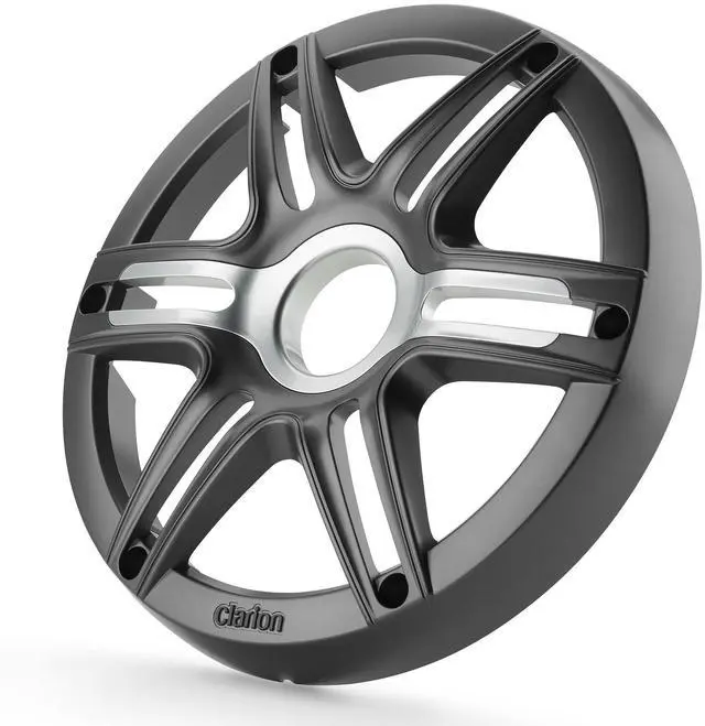 Alt view image 4 of 4 - Clarion (3) CMSP-101RGB-2 10" Marine 2-Ohm Subwoofer with RGB LEDs & Remote includes Gray Metallic Sport Grille