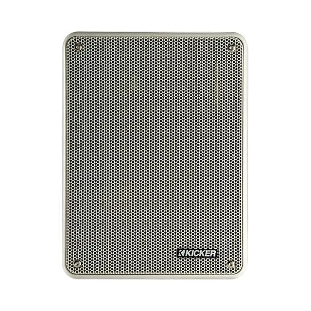 Alt view image 4 of 4 - Kicker KB6 Indoor Outdoor Grey Speakers 3 Pair for Patio, Dock & Garage