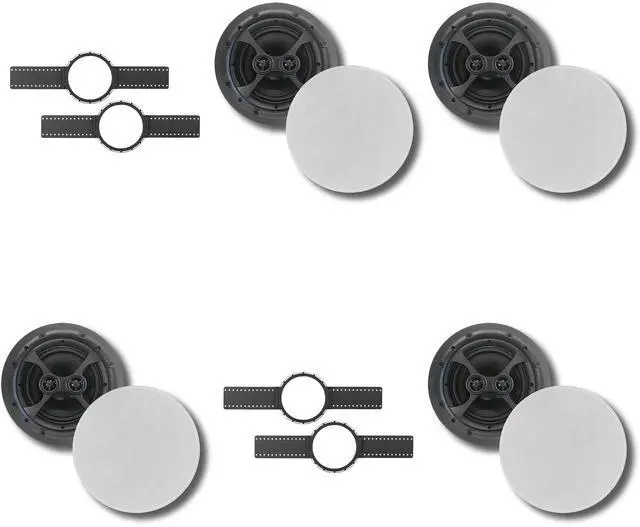 Main image of (4) KLH Faraday Series F-6800-DVC 8" IN-CEILING SPEAKER + KLH INSTALLATION KIT