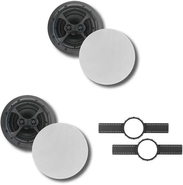 Main image of (2) KLH Faraday Series F-6800-DVC 8" IN-CEILING SPEAKER + KLH INSTALLATION KIT