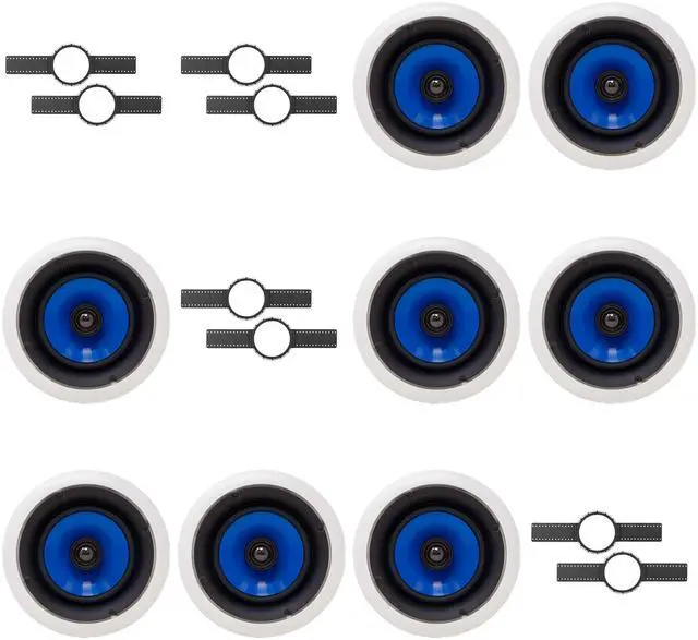 Main image of 8 Legrand HT5650 5000 Series 6.5" In-Ceiling Speaker (Sold Individually) + INSTALL KIT (PRE CONSTRUCTION BRACKET)