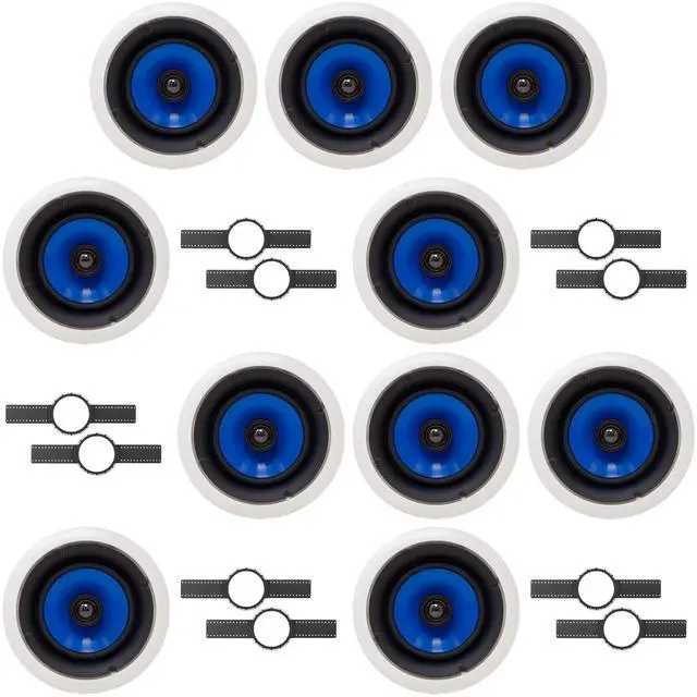 Main image of 10 Legrand HT5650 5000 Series 6.5" In-Ceiling Speaker (Sold Individually) + INSTALL KIT (PRE CONSTRUCTION BRACKET)
