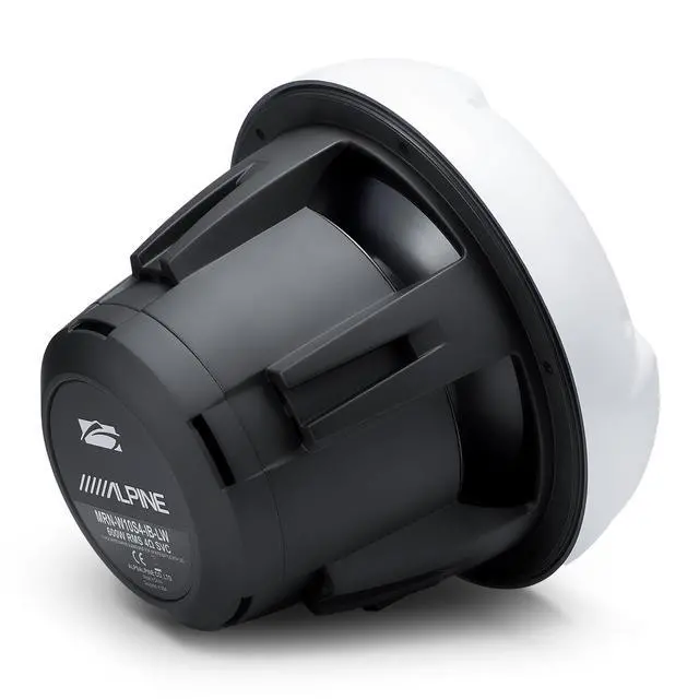 Alt view image 4 of 4 - Alpine MRN-W10S4-IB-LW Marine 10" Subwoofer Infinite Baffle (White)