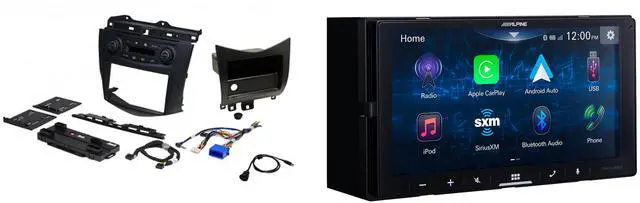 Main image of Alpine iLX-W670-S 7-Inch Mech-less Receiver w/ PAC RPK4-HD1101 2003-07 Honda Accord Installation Kit Bundle